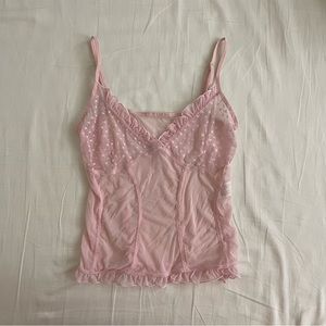 Victoria’s Secret Mesh Lingerie Chemise Top